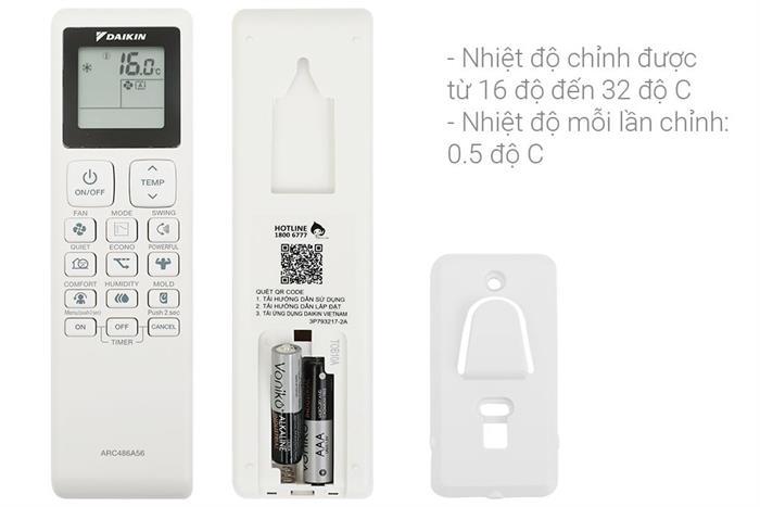 Điều hòa Daikin Inverter 21000 BTU 1 chiều FTKB60ZVMV&nbsp;